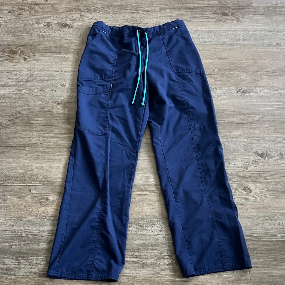 Scrubstar Women’s Navy Blue Scrub Pants with Drawstring Size M